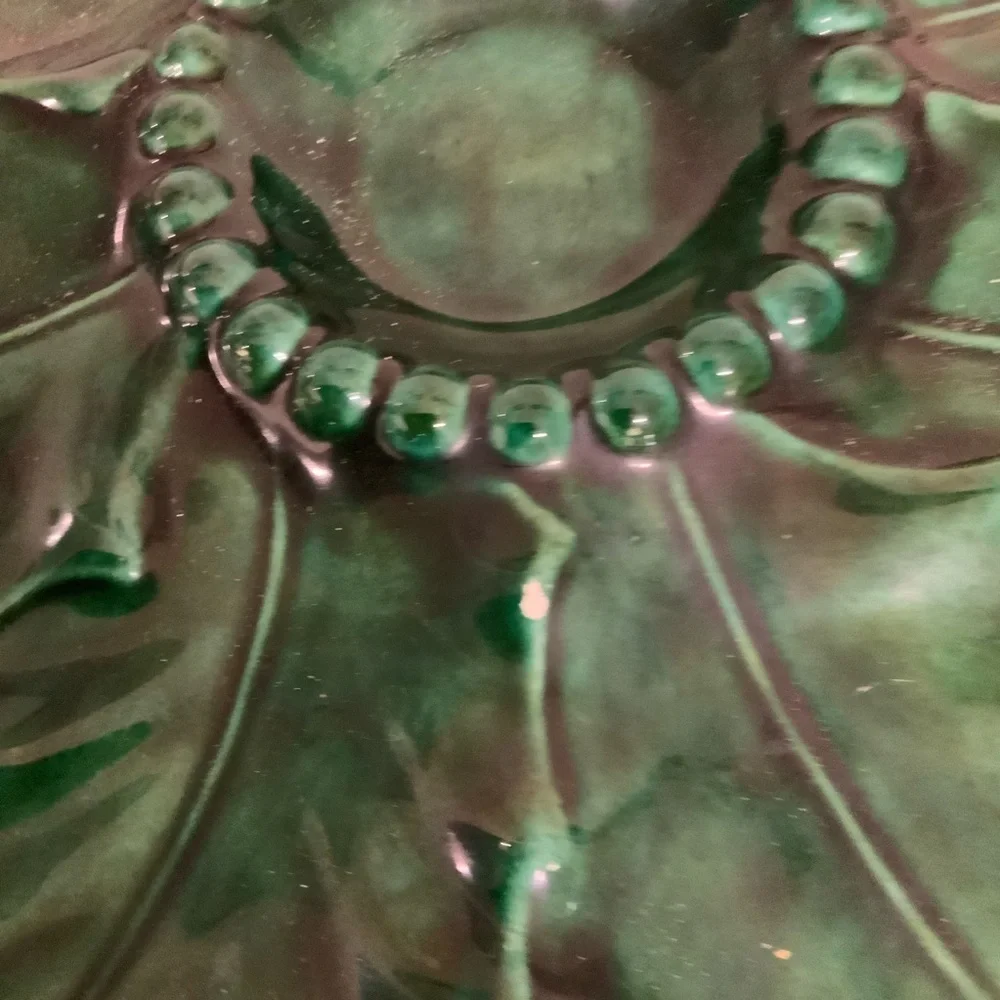 Jamar Mallory Ceramic Studio Vintage Holly Relish Dish Serving Platter